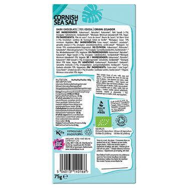 Seed and Bean - 70% Dark Cornish Sea Salt